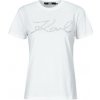 Karl Lagerfeld Tričká s krátkym rukávom rhinestone logo t-shirt Biela Karl Lagerfeld Tričká s krátkym rukávom rhinestone logo t-shirt Biela