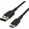 Belkin CAB002bt1MBK oplétaný USB-C - USB-A, 1m, černý Belkin CAB002bt1MBK oplétaný USB-C - USB-A, 1m, černý