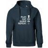 Eat sleep play - šach - Oversized mikina dámská Moon - kratšia + širšia - XS ( Tmavomodrá (takmer čierna) ) Eat sleep play - šach - Oversized mikina dámská Moon - kratšia + širšia - XS ( Tmavomodrá (takmer čierna) )