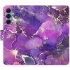 Flipové puzdro iSaprio - Purple Marble - Samsung Galaxy A25 5G Flipové puzdro iSaprio - Purple Marble - Samsung Galaxy A25 5G