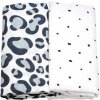 MOTHERHOOD Zavinovačka bavlnená 2ks Dark Blue Ocelot