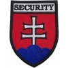 Nášivka SLOVAKIA SECURITY farebný erb so SZ 9x6cm Nášivka SLOVAKIA SECURITY farebný erb so SZ 9x6cm