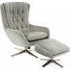 Carryhome RELAXAČNÉ KRESLO S PODNOŽKOU, textil, svetlosivá - Kreslá - 002381035302 Carryhome RELAXAČNÉ KRESLO S PODNOŽKOU, textil, svetlosivá - Kreslá - 002381035302