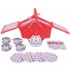 Bigjigs Toys čajová puntikovaná sada v piknikovém koši Bigjigs Toys čajová puntikovaná sada v piknikovém koši