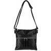 SANDRA dámska crossbody koženková kabelka Čierna SANDRA dámska crossbody koženková kabelka Čierna