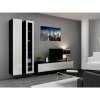 Cama Meble Obývačka VIGO 3, čierny mat/biely lesk Cama Meble Obývačka VIGO 3, čierny mat/biely lesk