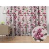 Biante Bavlnený záves Sandra SA-635 Ružovofialové orchidey na bielom 150x240 cm Biante Bavlnený záves Sandra SA-635 Ružovofialové orchidey na bielom 150x240 cm