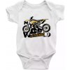 Motocross my world Body dojčenské s krátkym rukávom biele