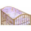 Dětská postýlka s kompletní výbavou Scarlett 120 x 60 cm - Mráček - růžová Dětská postýlka s kompletní výbavou Scarlett 120 x 60 cm - Mráček - růžová
