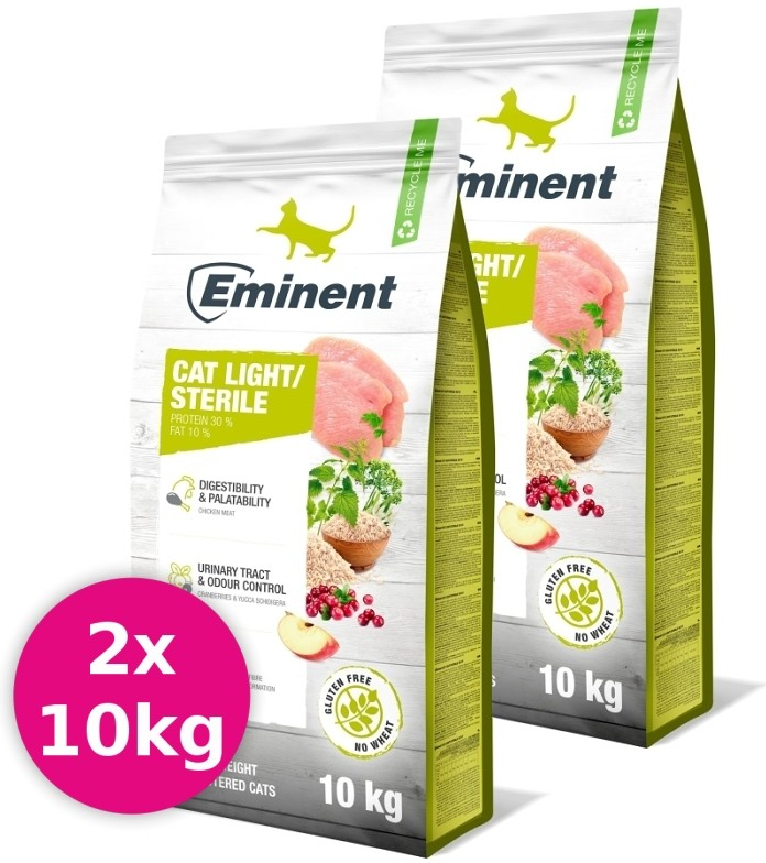 Eminent Cat Light Sterile 2 x 10 kg