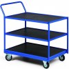 Policový vozík, 3 police z vodeodolnej preglejky, nosnosť 400 kg Policový vozík, 3 police z vodeodolnej preglejky, nosnosť 400 kg