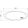 BREMBO Sada brzdových platničiek kotúčovej brzdy P15006 BREMBO Sada brzdových platničiek kotúčovej brzdy P15006