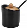 RAVI Keramická cukornička BONA 7,5cm čierna RAVI Keramická cukornička BONA 7,5cm čierna