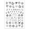 Nálepky na nechty Floral Set YZW-S030 Nálepky na nechty Floral Set YZW-S030