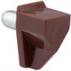 Walteco Hnedá plastová podperka políc, priemer 5mm, šírka 12 mm, 8 ks , 84552 Walteco Hnedá plastová podperka políc, priemer 5mm, šírka 12 mm, 8 ks , 84552