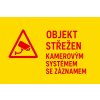 Ceduľa Objekt Střežen vr.2 - Kamerovým systémem se záznamem 30cm x 20cm Plechová tabuľa Ceduľa Objekt Střežen vr.2 - Kamerovým systémem se záznamem 30cm x 20cm Plechová tabuľa