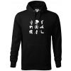Röntgen - ikony - Mikina pánska Cape s kapucňou - 2XL ( Čierna ) Röntgen - ikony - Mikina pánska Cape s kapucňou - 2XL ( Čierna )
