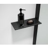 Polysan ESCA SHELF polička pre profil 230x120mm, čierna mat ES8425 Polysan ESCA SHELF polička pre profil 230x120mm, čierna mat ES8425