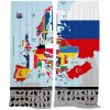 IMPAR Závěsy, 140 × 250 cm, hlavní města IMPAR Závěsy, 140 × 250 cm, hlavní města