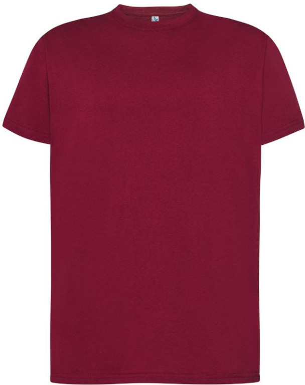 JHK pánské tričko TSRA190 Regular Premium krátký rukáv burgundy