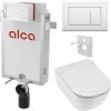 Sada Alcadrain na montáž na stenu, WC Mio, sedadlo s tlačidlom, biela M270 KAE139 1 set Sada Alcadrain na montáž na stenu, WC Mio, sedadlo s tlačidlom, biela M270 KAE139 1 set