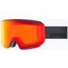 Lyžiarske okuliare Uvex Lace Attract FM black matt/mirror red Lyžiarske okuliare Uvex Lace Attract FM black matt/mirror red