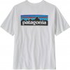 Patagonia Ms LS P-6 Logo Responsibili Tee white Patagonia Ms LS P-6 Logo Responsibili Tee white