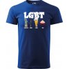 Sablio Tričko s potlačou LGBT - modré 3XL Sablio Tričko s potlačou LGBT - modré 3XL