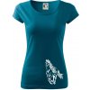 Kôň bežiaci - Dámske tričko Pure - S ( Petrolejová ) Kôň bežiaci - Dámske tričko Pure - S ( Petrolejová )