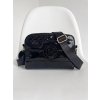 Čierna crossbody kabelka Laura Biaggi lesklá čierna Čierna crossbody kabelka Laura Biaggi lesklá čierna