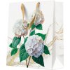 Darčeková taška medium 20x25x10 cm Romantic White Hydrangeas