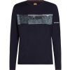 Icebreaker Merino 200 Oasis LS Crewe Elevation Line Midnight navy