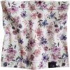 ESITO Bavlnený nákrčník Violet flowers smotanový