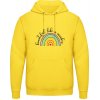 AWDis Hoodie Mikina - Dúha s nápisom - Beautiful like a rainbow - Slnečná žltá - XXL - Pánske AWDis Hoodie Mikina - Dúha s nápisom - Beautiful like a rainbow - Slnečná žltá - XXL - Pánske