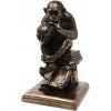 MystiCalls Dekorační soška opice s lebkou (Darwinismus), bronzovaná patina, polyresin, 18 cm MystiCalls Dekorační soška opice s lebkou (Darwinismus), bronzovaná patina, polyresin, 18 cm