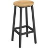 Barová stolička dub / čierne nohy Barová stolička dub / čierne nohy