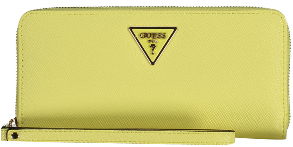 Guess Jeans kvalitná dámska peňaženka Žltá