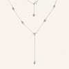 SilveAmo Strieborný náhrdelník - kravata s kubickými zirkónmi KL2F.823 SilveAmo Strieborný náhrdelník - kravata s kubickými zirkónmi KL2F.823