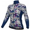 ALÉ Cycling Clothing ALÉ PRR Hibiscus W, Blue Veľkosť: M Dámsky zateplený dres s dlhým rukávom ALÉ Cycling Clothing ALÉ PRR Hibiscus W, Blue Veľkosť: M Dámsky zateplený dres s dlhým rukávom