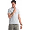 Pánske polo tričko BASIC 100 % bavlna sivé V20 OM-POBS-0100 3XL Pánske polo tričko BASIC 100 % bavlna sivé V20 OM-POBS-0100 3XL