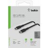 Belkin CAB004bt1MBK oplétaný USB-C - USB-C, 1m, černý Belkin CAB004bt1MBK oplétaný USB-C - USB-C, 1m, černý