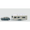 Siku Super 2542 SUV Porsche Cayenne s obytným prívesom 1:55 Siku Super 2542 SUV Porsche Cayenne s obytným prívesom 1:55