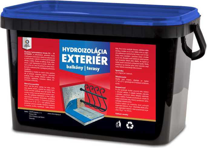 Hydroizolačná hmota EH 1K - Exteriér pod keramické obklady a dlažbu 3 kg