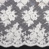 Luxusná čipka smotanová s výšivkou 1 m Luxusná čipka smotanová s výšivkou 1 m
