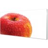 Obraz na skle Kvapôčky vody na jablko 100x50 cm Obraz na skle Kvapôčky vody na jablko 100x50 cm