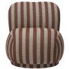 Ferm Living Kreslo Rico Piccolo Louisiana, otočné – pieskové/hnedé Ferm Living Kreslo Rico Piccolo Louisiana, otočné – pieskové/hnedé