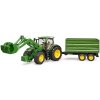 Bruder 03155 Traktor John Deere 7R 350 s čelným nakladačom a prívesom Bruder 03155 Traktor John Deere 7R 350 s čelným nakladačom a prívesom