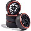 Kolesá Carson Wheel Set Drift (4) black/red 1/10 4 ks Kolesá Carson Wheel Set Drift (4) black/red 1/10 4 ks