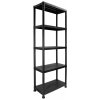 Jaks Regál Irving 171 x 61 x 31 cm 5 políc čierny Jaks Regál Irving 171 x 61 x 31 cm 5 políc čierny
