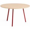 HAY Jedálenský stôl Loop Stand Table Round Ø120, oak/maroon red HAY Jedálenský stôl Loop Stand Table Round Ø120, oak/maroon red